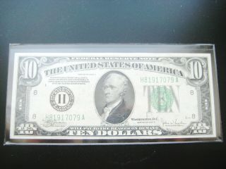 $10 1934 ( (c St.  Louis))  Federal Reserve Choice Au Note