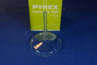 Vintage Pyrex Glass Percolator Pump Stem 7754 P 4 Cup Stove Top Coffee Pot Nib