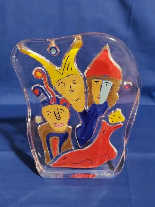 Matt Lamb Sasaki Art Glass Paperweight / Sculpture – Spirit Of Celebration