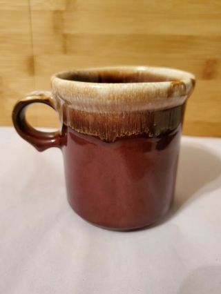 Vintage Mccoy Pottery Brown Drip Glaze 1412 Coffee Mug Ceramic Mcm