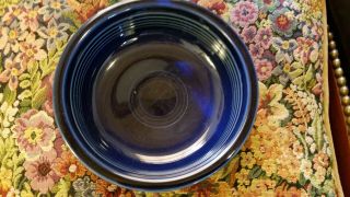 Vintage Fiestaware Hlc Homer Laughlin Fiesta Cobalt Blue 7 " Cereal Soup Bowl Usa