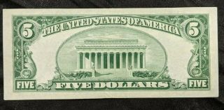 US Currency $5 Five Dollar Note 1953 A Silver Certificate Blue Seal Bill 2