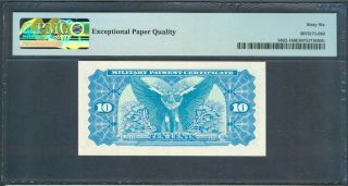 10¢ Military Payment Cert,  Series 692,  PMG Gem Unc.  66 EPQ 2