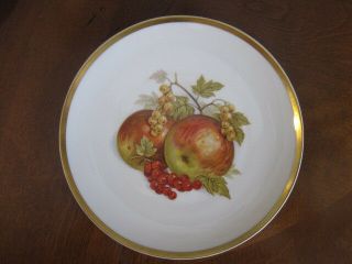 Vintage Pmr Bavaria Germany Golden Crown E & R 1886 Proc Harvest Fruit Plate