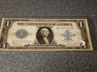 1923 Large $1 Silver Certificate In (b 6601)