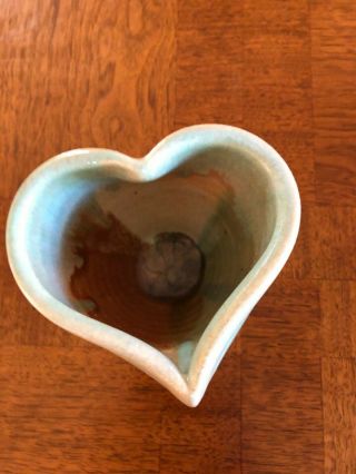 Ceramic Melting Celadon Heart Shaped Hand Crafted Cup/vase