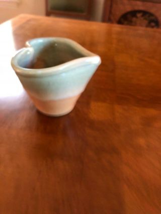 ceramic melting Celadon heart shaped hand crafted cup/vase 2