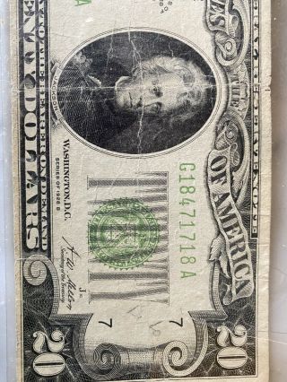 1928 B $20 TWENTY DOLLARS “GOLD ON DEMAND” 3