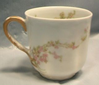 Limoges France Demitasse Tea Coffee Cup Gold Trim Vintage Porcelain Haviland Co.