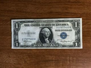 1935a Series $1 Currency Silver Certificate X A Block 1935 A