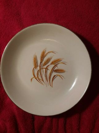 Vintage Homer Laughlin Golden Wheat 22 K Gold Trim Bowl
