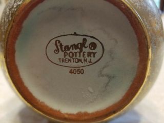 Vintage Stangl Aqua Gold Vase Hand Painted Crafted 5023 - Trenton Studio 2