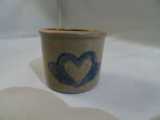 Bbp Beaumont Brothers Pottery Stoneware Mini Dish Blue Heart