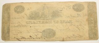 May,  2 1832 Bank of Maryland Baltimore,  MD $5 Obsolete Banknote 679G 3