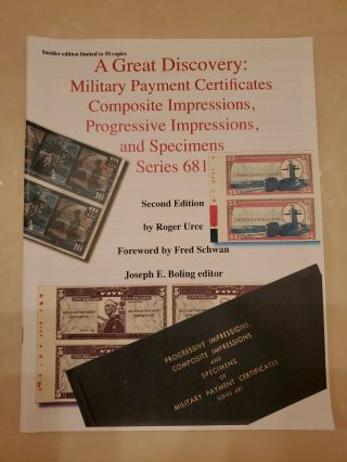 Military Payment Certificate Mpc Book 50 Copies Printed Series 681 Impressions