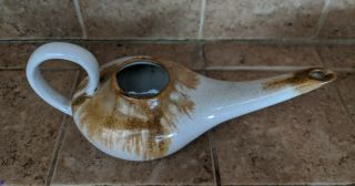 Vintage Douglas Ferguson Pigeon Forge Pottery Aladdin Style Oil Lamp