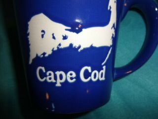 Cape Cod Mug Blue outside brown inside glazed stoneware - Map 3