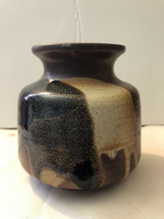 Pottery Craft 4.  25 " Tall,  4.  5 " Base Diam. ,  3 " At Top Vase.  Compton,  Cal Usa