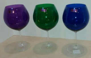 Set Of Three Wine Glasses - Marquis By Waterford - Vintage Jewels