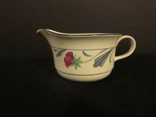 Lenox Chinaware - Poppies On Blue - Large Gravy / Sauce Boat.  3 " T X 4 3/4 " W