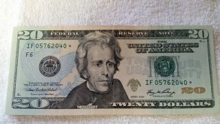 2006 Twenty $20 Dollar Federal Reserve Star Note (f) Atlanta,  Crisp (3)