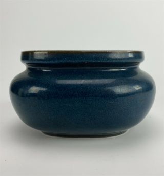 Mystery Maker Studio Hand Crafted Blue Glazed Pottery Vase Bowl Flower Frog 007 2