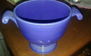 Vintage Primary Color Homer Laughlin Fiesta Colbalt Blue Sugar Bowl No Lid