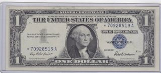 Kappyscoins 11894 1957 $1.  00 Silver Certificate Choice Crisp Unc Star Note