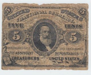 Fractional Currency Fr1239 Third Issue Five Cents (5c)