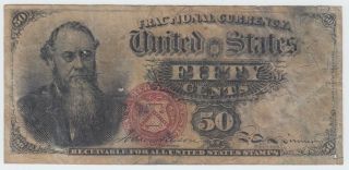 Fractional Currency Fr1376 Fourth Issue Fifty Cents (50c)