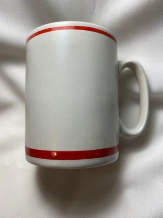 Maxim Pfaltzgraff Coffee Mug 10 - 002 Made In Usa Red Stripes Vintage Euc