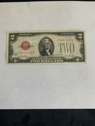 1928 G $2 Two Dollar Red Seal