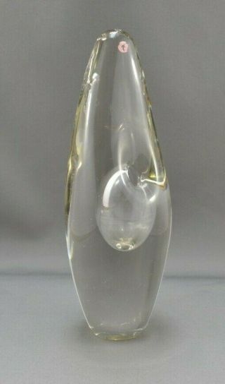 Vintage Iittala Finland Timo Sarpaneva 3568 - Orkidea Orchid Glass Vase Signed