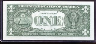 2013 $1 Federal Reserve Note San Francisco FANCY 6 0 ' s L00010090U Unc 2