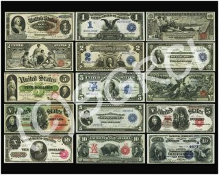 United States Large Size Currency Paper Money Poster 16 " X 20 "