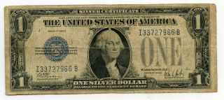 1928 - B $1 Silver Certificate - One Dollar - United States Currency Note - Bh720