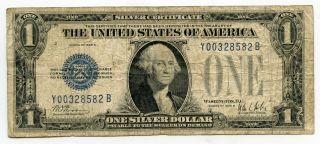 1928 - B $1 Silver Certificate - One Dollar - United States Currency Note Bh719