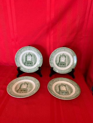 Set Of 4 Royal China The Old Curiosity Shop 6 1/4 Inch Bread Plates 5b