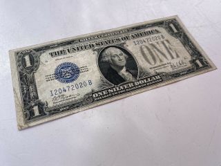 US One Dollar $1 Series 1928B Silver Certificate Small Note Bill Blue Seal 3