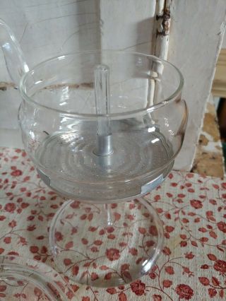 Vintage Pyrex Flameware 9 Cup Glass Coffee Pot Percolator 7759 - B 3