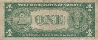 USA SILVER CERTIFICATE 1 DOLLAR 1935 I30790985C SERIES A - YELLOW SEAL CIRC 2