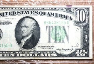 Series 1934a Ten Dollar Bill