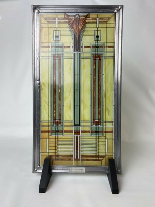 Frank Lloyd Wright Bradley House Skylight Stained Glass Wall Or Desktop Plaque