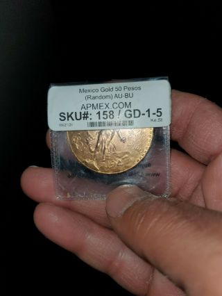 Mexico Gold 50 Pesos Agw 1.  2057 (1947) (re - Strike)