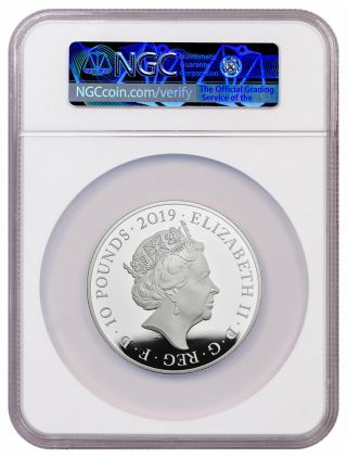2019 Britain 200th Queen Victoria 5 oz Silver £10 Coin NGC PF69 UC FR SKU58099 2