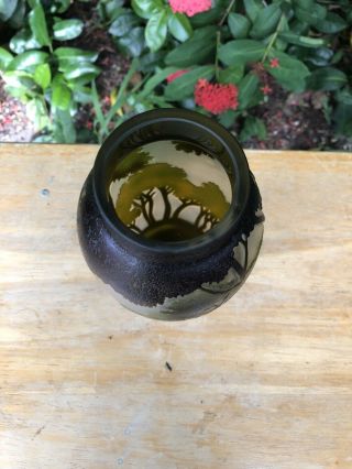 cameo art glass vase Landscape Arts & Crafts Style 2