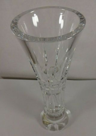 Waterford Lead Crystal Glenmore Bud Vase Signed Discontinued EUC Ireland 3