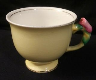 Vintage Royal Winton Grimwades Yellow Rose Footed Teacup