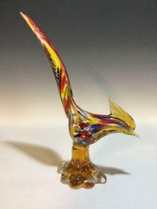 Murano Venetian Art Glass Bird Paperweight
