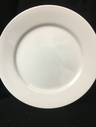 Buffalo China White Restaurant Stoneware Plate Vintage 9 3/4 Inches